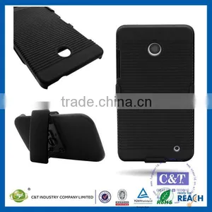 C&T Hybrid Belt Clip Holster Kickstand Hard Back Case Cover for Nokia Asha 210 thumbnail-1