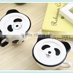 Ceramic Cute Panda Mug With Panda Face Shape thumbnail-2