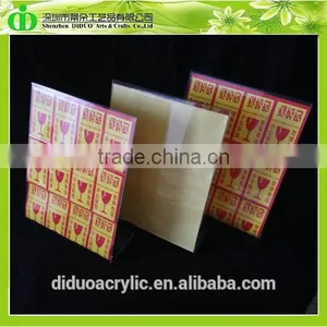 DDB-0131 Trade Assurance Cheap Acrylic Slanted Sign Holder thumbnail-5