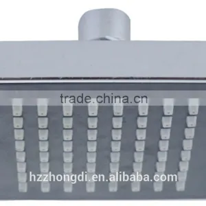 Popular High Quality 100mm Chrome Square Plastic Abs Rain Shower Head thumbnail-1
