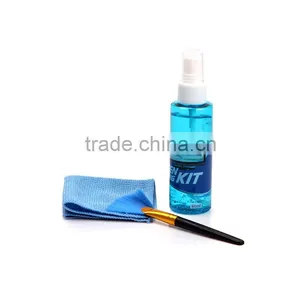 Opula Screen Cleaning Set With Gel Spray Cleaner, Microfiber Cloth, Fanshaped Brush With MSDS for Mobile Phone, Computer,camera thumbnail-1