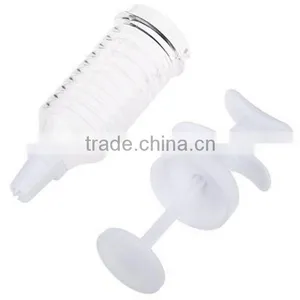 Plastic Cake Decorating Icing Piping Cream Syringe With 8 Nozzle / Piping Rob Suit thumbnail-6