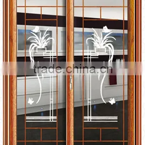 New Aluminum Frame Door for Kitchen Glass Insert Aluminum Door thumbnail-1