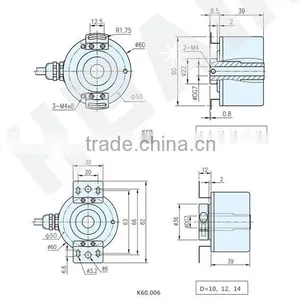 K60 Incremental Hollow Shaft Encoder thumbnail-2