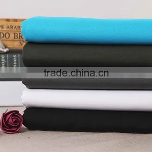 T/C Stretch Woven Fabric Plain Weave Dyed 80 Cotton 20 Polyester Stretch Fabric Knit Jersey Fabric for t Shirt thumbnail-1