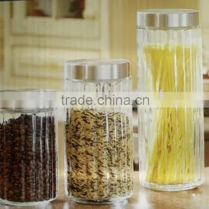 3pcs Glass Canister Set thumbnail-1