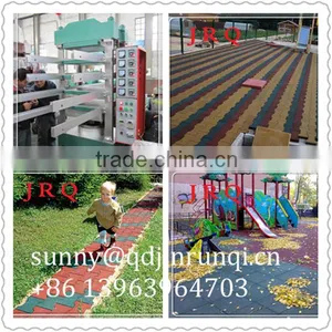 Color Rubber Floor Tile Making Vulcanizing Press Machine thumbnail-5