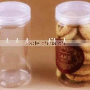 PET Plastic Packing Cylinder Box With Screw Top Packing Box for Cookies Nuts thumbnail-1