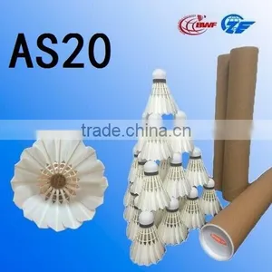 OEM Chdap Best Quality AS20 Grade A Natural Goose Feather Badminton Tournament Shuttlecock thumbnail-1