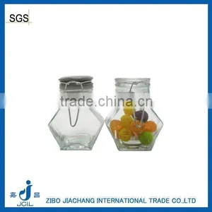 Clear Glass Jar With Ceramic Locking Lid thumbnail-1