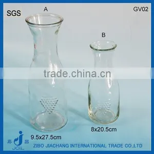 Clear Glass Vase Crystal Tall thumbnail-1