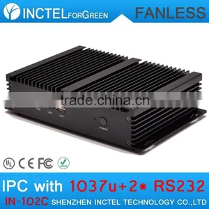 Wireless Mini Computer Mini Industrial PC With 2 COM Intel Celeron 1037U Processor thumbnail-3