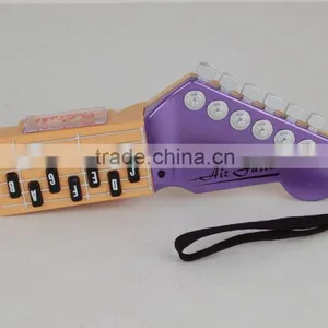 Musical Instrument Guitar Toys Cartoon Intelligence Guitar With Light.Plastic Toy Simulation 4-string Guitar Toys thumbnail-4