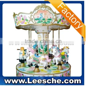 2015 Six Seats Carousel for Sale Coin Operated Merry go Round Horse Carousel Amusement Ride for Children thumbnail-1