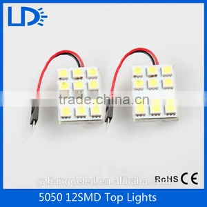 Super Bright High Quality T10 BA9S DC 12v 5050 12smd Bus Reading Light thumbnail-1