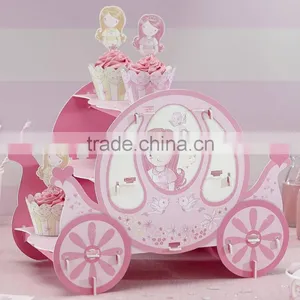 Pink Princess Party Carriage Cake Stand thumbnail-1