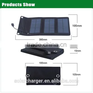5W Solar Energy Bag Portable Foldable Solar Charger thumbnail-5