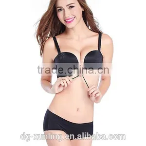 Push up Self-adhesive Cloth Silicone Bra Ladies Sexy Panty and Bra Sets thumbnail-5