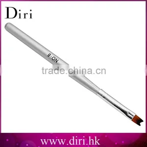 Professional Pen Half-moon Shape Silver Color Wood Handle Nail Brush For Manicure Drawing Painting thumbnail-1