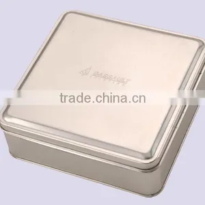 Cake Box Square Shape Tin Box Cake Tin Material Cake Tin Box Made in China thumbnail-1