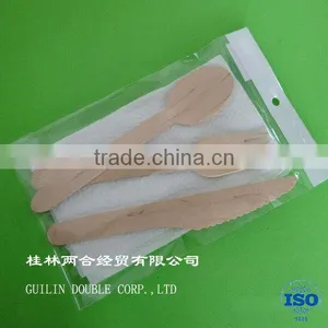 Made in China Wholesales Disposable Wooden Spoon Fork Knife thumbnail-1