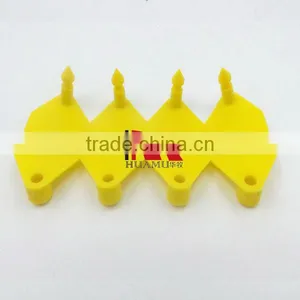 Blank Ear Tag for Pig in Yellow 32*32 mm thumbnail-3