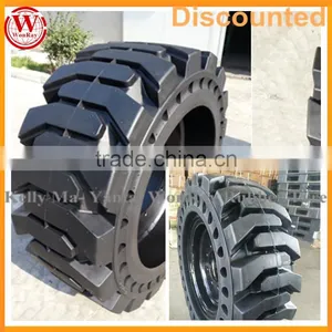 Wheel Loader Tires for 23.5-25 10-16.5 12-16.5 Bobcat Skidsteer Tire Solid thumbnail-1