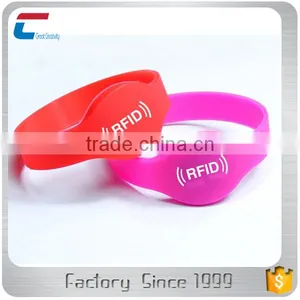 Cashless Payment MIFARE Classic EV1 1K Nfc Rfid Silicon Bracelet thumbnail-1
