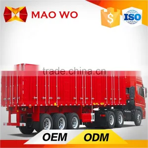 50Ton Hino Brand 6x4 6x6 6x8 Cargo Truck , Van Type Semi Trailer thumbnail-1