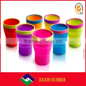 Hot Sale! Kinds of Good Quality Silicone Collapsible Drinking Cup thumbnail-1