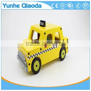 Wooden Wheels Natural Beech Wood Taxi Cab by Imagination Generation thumbnail-1