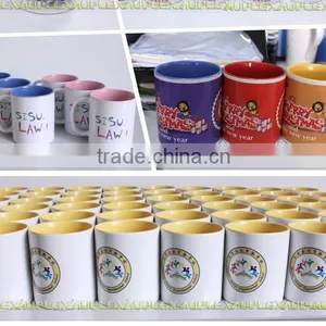 11oz Low Price Color Changed Rim Handle Coated Mug thumbnail-4