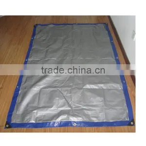 50-350gsm Custom Size Blue and Silver Cheap Price pe Coated Tarpaulin thumbnail-6