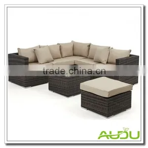 Audu 7 Piece Outdoor Modular Lounge thumbnail-1