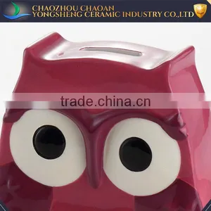 Wholesale Purple Owl Ceramic Saving Bank Factory thumbnail-2