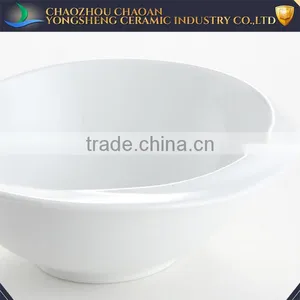 YSb0001 Hand-made Super White Ceramic Bowl For Hotel and Restaurant thumbnail-2