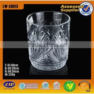 200ml Good Quality Whisky Glass Carved Cup thumbnail-1