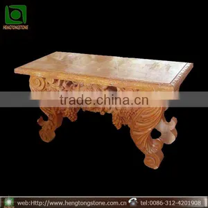 Long Red Flower Outdoor Garden Bench thumbnail-1