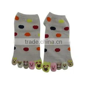 China Cotton Cute Women 5 Boat Toe Five Finger Sock thumbnail-3