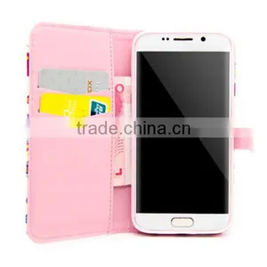 Hot Sales Card Slots Leather Phone Case Cover for Samsung S6 Edge thumbnail-2