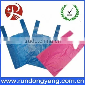 Supermarket Cheap Plastic Vest Bag in Rolls T-shirt Bag Shopping Bag thumbnail-1