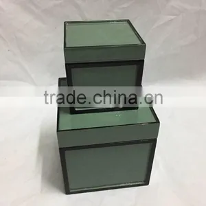 High Quality Best Selling Eco Friendly Square Box in Set of 2 With Grey Color From Vietnam thumbnail-1