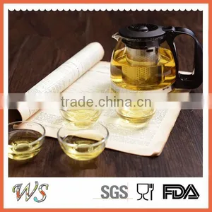 Heat Resistant Glass Tea Pot With Filter Glass Tea Kettle thumbnail-1