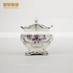 Wholesale High Quality Golden Ashtrey, Porcelain Astray With Lid thumbnail-3