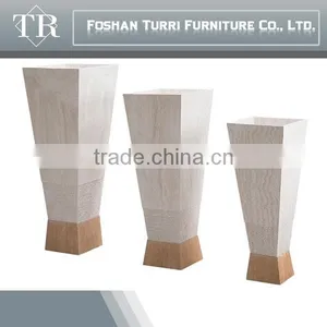 Modern Travertine Design Marble Top Wooden Flower Stand thumbnail-5