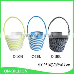 Cotton Cord Coiled Stylish Easter Egg Basket Needlework Bag thumbnail-4