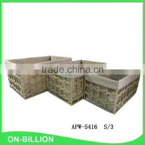 Decorative Woven Colorful Paper String Nest Basket thumbnail-2