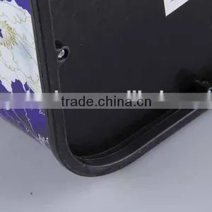 Plastic Trash Can Stainless Steel Rubbish Bin Household Garbage Can thumbnail-3