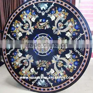 Designer Marble Inlay Table Top Micro Mosaic Inlay Table Top thumbnail-1