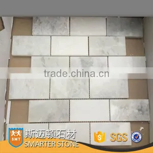 Paradise White Marble Mosaic Carpet Tile Subway Mosaic Tile thumbnail-1